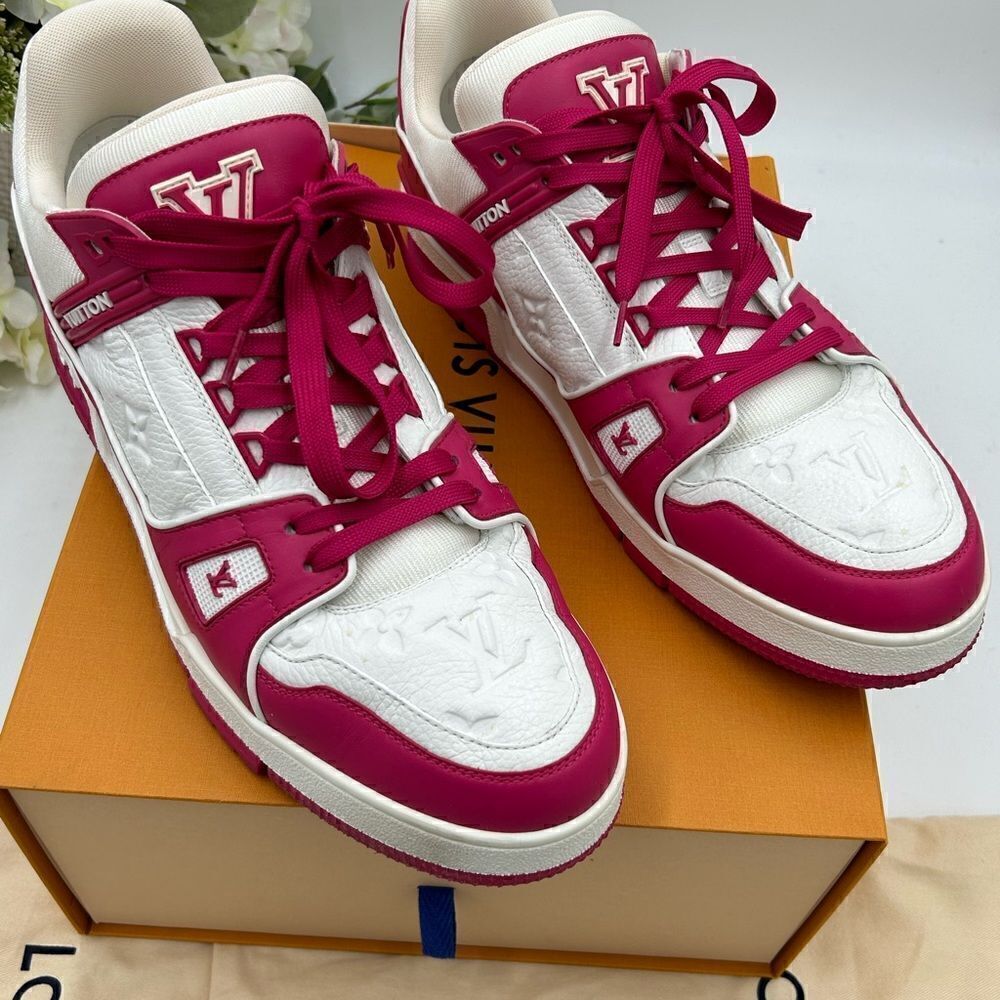 Men’s Louis Vuitton calfskin leather trainer sneakers size 11, fits 13 US - Picture 5 of 11